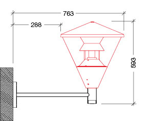 FF1615 on FB3003 wall bracket