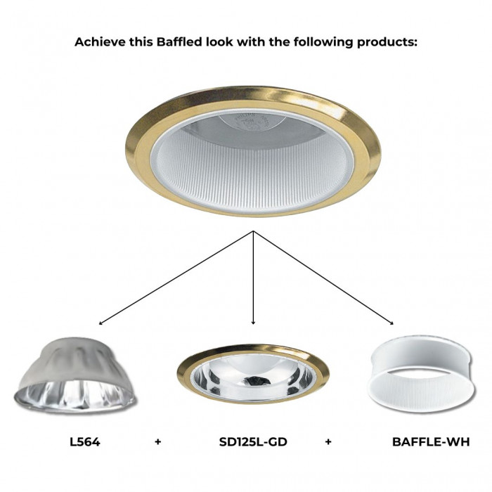 L564 Shown with SD125L GD BAFFLE WH Web Rez v2