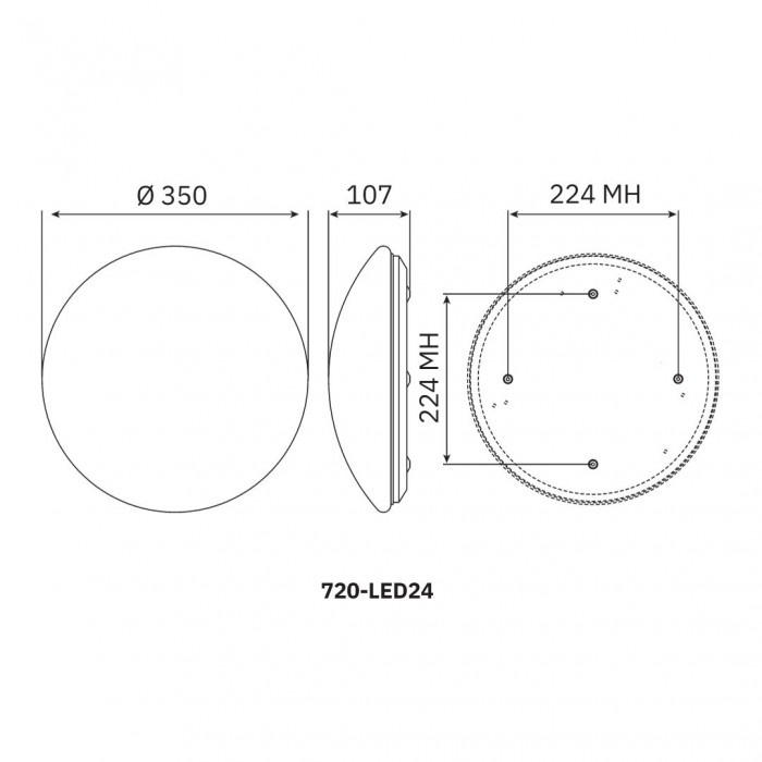 Luna 24Watt model line diagram measurements Web Rez