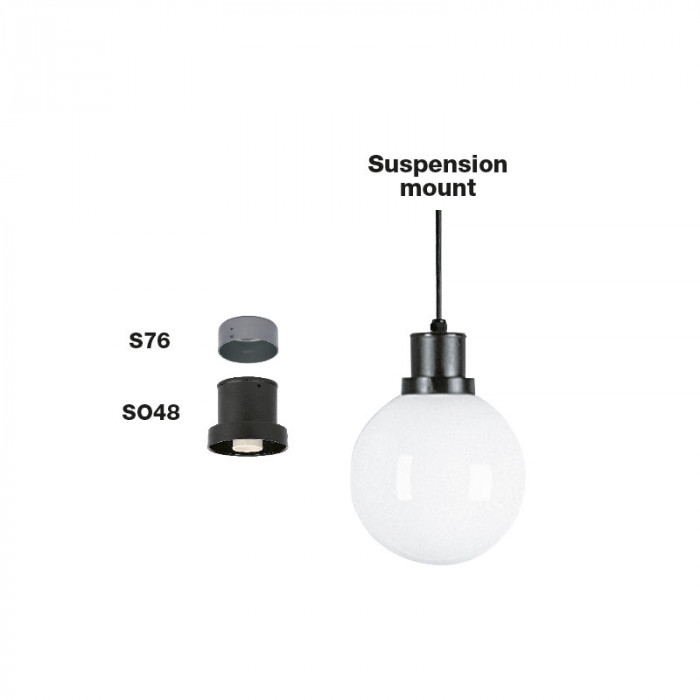 Twist Lock Globe Suspension Mount Web Rez