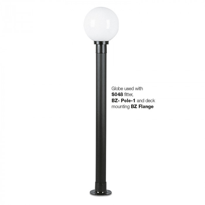 Twist Lock Globe post mount Web Rez