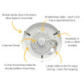 features of the new Luna Ceiling Light Graphic